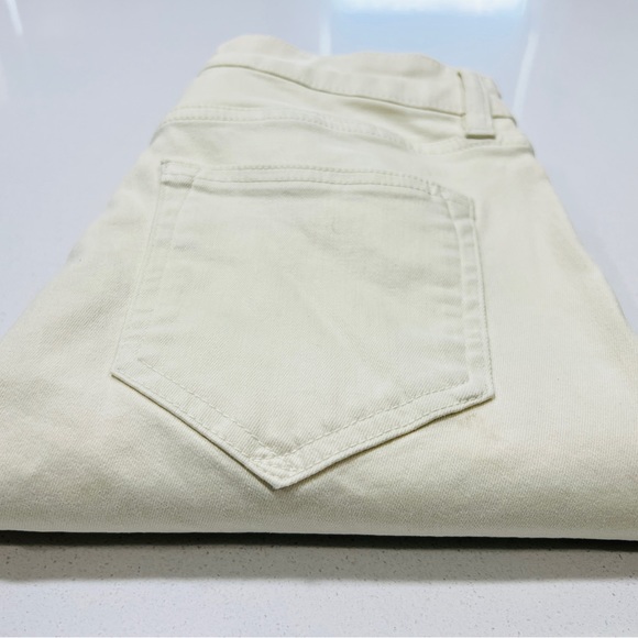 AllSaints Miller Coated Biker Skinny Fit Jeans 28” x 27” In Ivory MSRP $229 - Picture 1 of 9